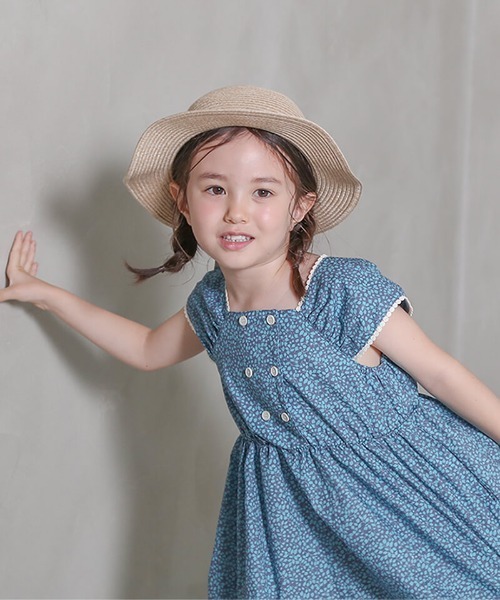 「n.o.u.s」 「KIDS」ノースリーブワンピース 100cm グリーン キッズ_画像3