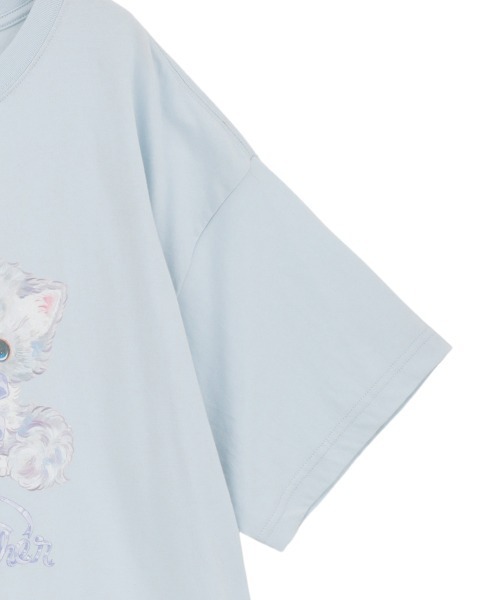 「Candy Stripper」 半袖Tシャツ FREE ライトブルー レディース_画像4