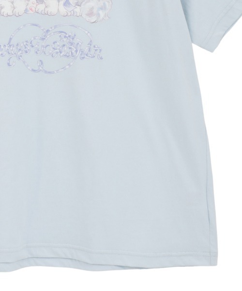 「Candy Stripper」 半袖Tシャツ FREE ライトブルー レディース_画像5