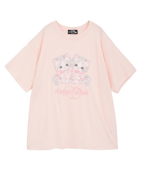 「Candy Stripper」 半袖Tシャツ FREE ライトブルー レディース_画像8
