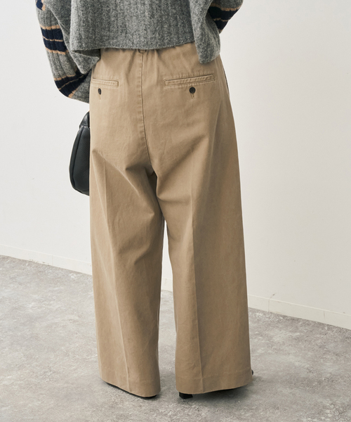 Spick＆Span（スピック アンド スパン） チノパン 2タックチノルーズ
