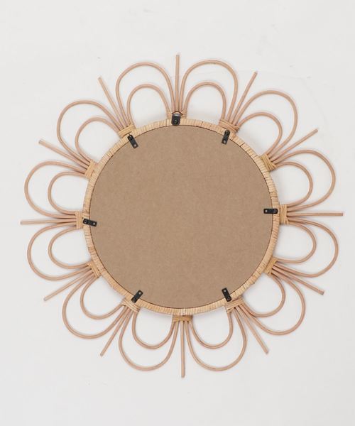 a.depeche（アデペシュ） 鏡 rotta rattan mirror fleur L / ロッタ