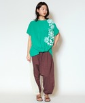 パンツ 「チャイハネ」バイカラーサルエルパンツ...の詳細画像2