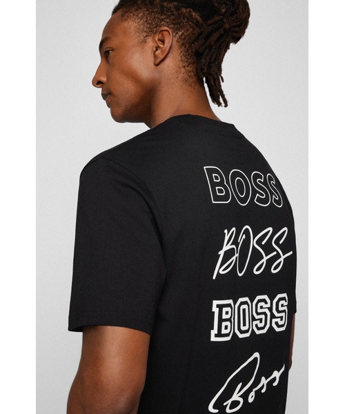 BOSS（HUGO BOSS） tシャツ ラバープリントロゴ コットン