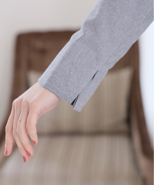 PourVous（プールヴー） スラックス パンツ オフィスノーカラー