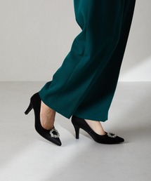 NICAL パンプス 「本革」「NICAL」ビジューヒールパンプス/24308