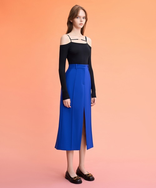 美品 チャールズアンドキース チャンキー メタリックアクセントバレリーナ 23 CHARLES ＆ KEITH バレエシューズ パンプス チャンキー
