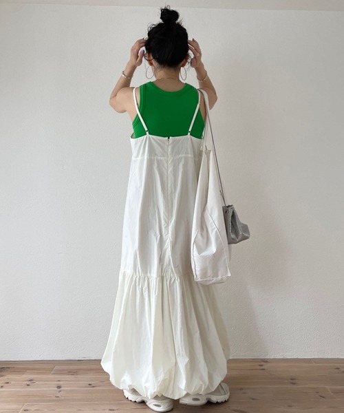 wee9s（ウィークス） ワンピース balloon nylon shaka cami one piece