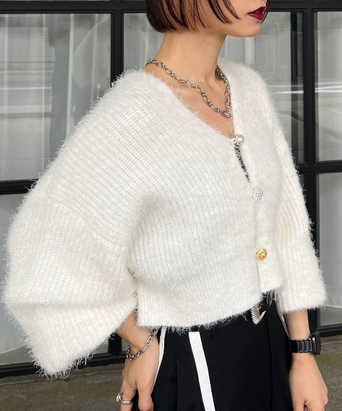 PAGEBOY（ページボーイ） カーディガン シャインフェザーショート