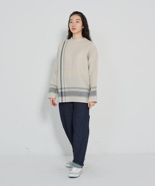 タグ付✨コンジェペイエ　アデュートリステス　チュニック　ワンピース　シャツ conges payes ADIEU TRISTESSE ブラウス シャツ ステッチワーク
