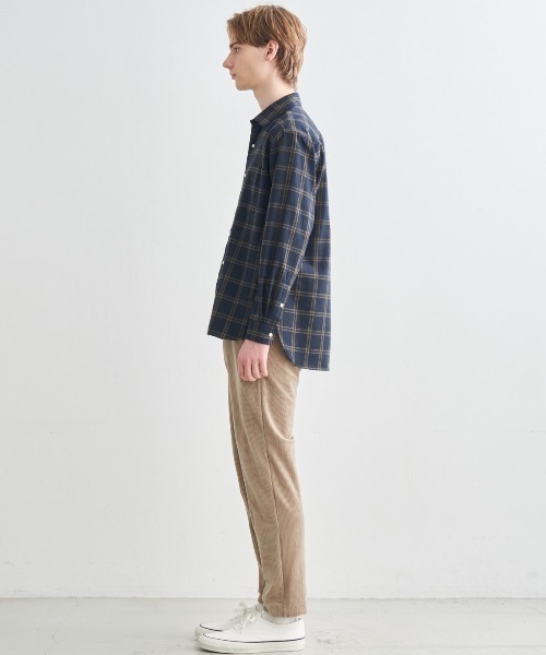 three dots シャツ ビエラチェックシャツ メンズ : ZOZOTOWN