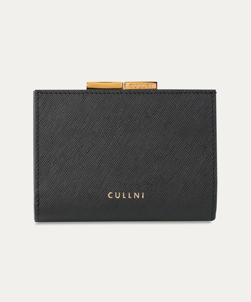 CULLNI クルニ　レザーコンビネーションウォレット　ブラック Leather Combination wallet With A Clasp（財布）｜CULLNI