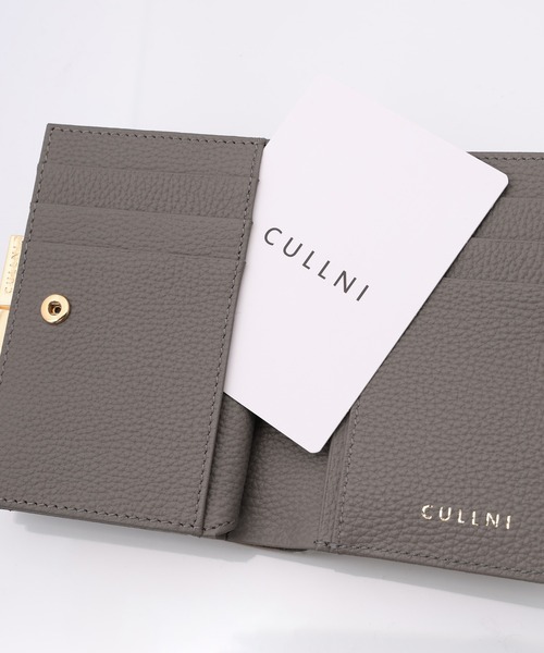値下げ】CULLNI Leather wallet With A 噛みつく Clasp レザー財布  