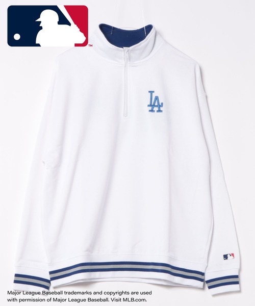 MLB トレーナー スウェット 「MLB」ハーフZIP プルオーバー/メンズ