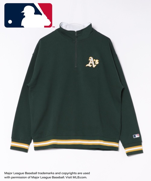 MLB トレーナー スウェット 「MLB」ハーフZIP プルオーバー