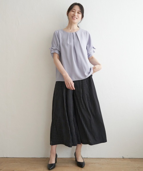 ドライワッシャータックブラウス　新品　タグ付き セール】ドライツイルタックブラウス（シャツ/ブラウス）｜Spick
