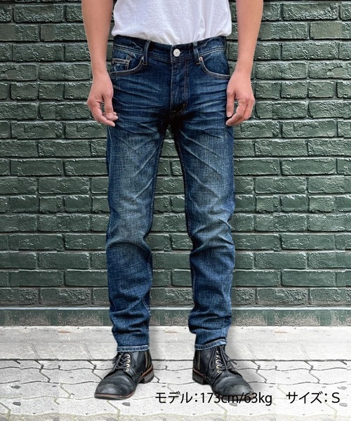 パンツ TMT STRETCH PAINT CRASH DENIM TAPERED TMT ジーンズ STRETCH DENIM 5P SLIM-FIT TAPERED メンズ : ZOZOTOWN