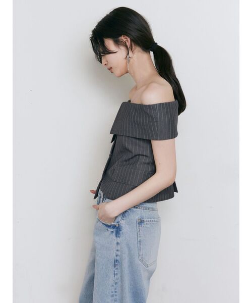 MURUA ブラウス シャツ オフショルマニッシュブラウス