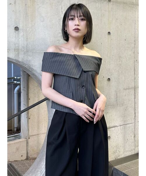 MURUA ブラウス シャツ オフショルマニッシュブラウス