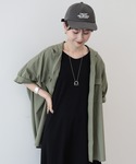 ブラウス シャツ 接触冷感+UVカットWポケッ...の詳細画像5