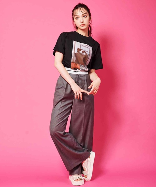 David Bowie print T-shirt optical white | Calliope