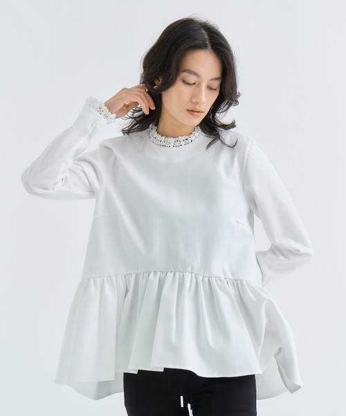 Tsuru by Mariko Oikawa ペプラムブラウス　Matine Eleonore | ALL CLOTHES,TOPS | TSURU By MARIKO OIKAWA