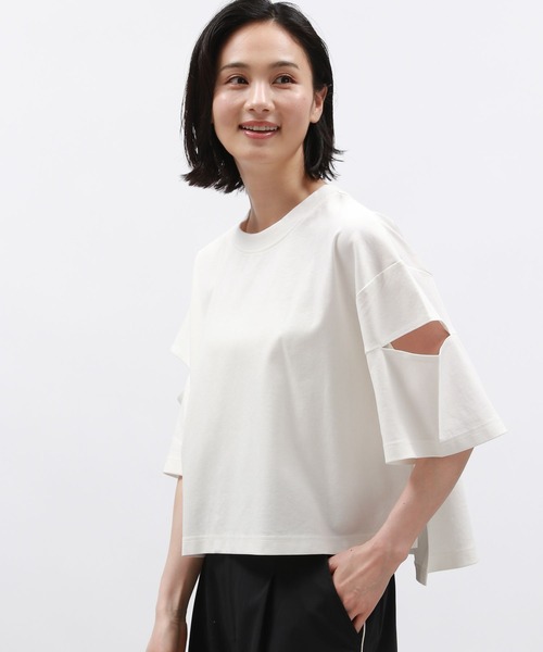 LAKOLE tシャツ カットアウトクロップドT / 131857 レディース