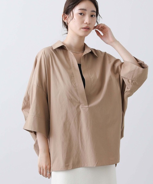 Gready Brilliant ブラウス シャツ T／Cスキッパーシャツ