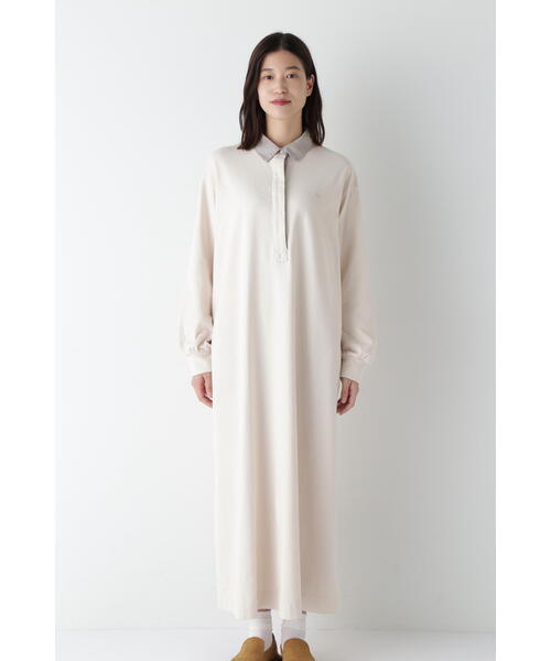 新品、タグ付！humanwoman，ヒューマンウーマン　シャツワンピース human woman（ヒューマンウーマン） シャツワンピース コーヒー染め
