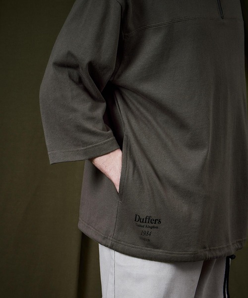 pupipara0302　The DUFFER of St.GEORGE The DUFFER of ST.GEORGE パーカー HALF ZIP 3/4 SLEEVE PARKA