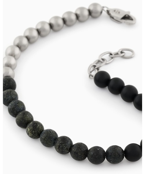 ARMANI EXCHANGE ブレスレット AXG0141040 SILVER/BLACK/GREEN ARMANI EXCHANGE ブレスレット 「A|X アルマーニ エクスチェンジ