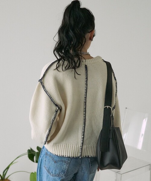 FREAK'S STORE ニット セーター ハンドステッチニット