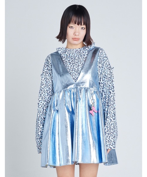 ドレス 「Little sunny bite」shining mini dress_2