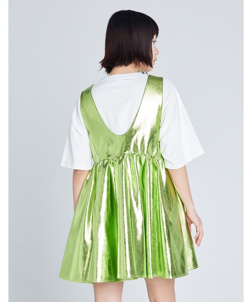 ドレス 「Little sunny bite」shining mini dress_7