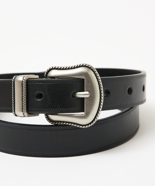【美品】WRANGLER ラングラー 正規品　高級レザーベルト　極厚本革/牛革 Wrangler ベルト 追加2「Wrangler / ラングラー」ウエスタン