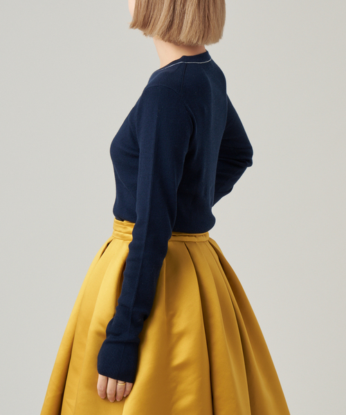 IENA LA BOUCLE ニット セーター 強撚ウールクルーネックプル