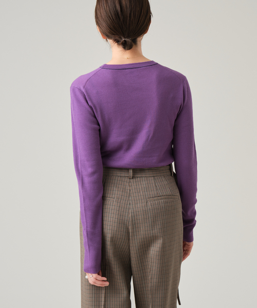 IENA LA BOUCLE ニット セーター 強撚ウールクルーネックプル