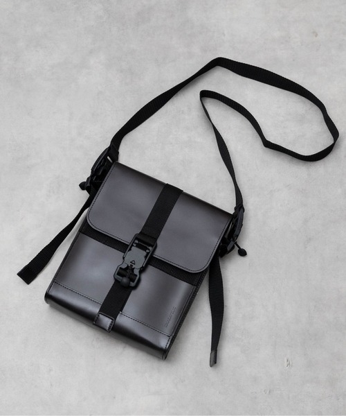 ショルダーバッグ 「MAKAVELIC」WATER PROOF LEATHER MINI SHOULDER BAG メンズ レディース