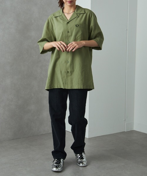 FRED PERRY（フレッドペリー） ブラウス シャツ 半袖 レディース 