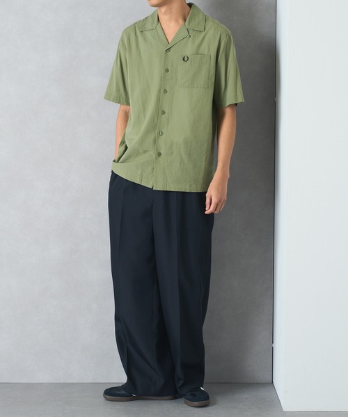 FRED PERRY（フレッドペリー） ブラウス シャツ 半袖 「FRED PERRY