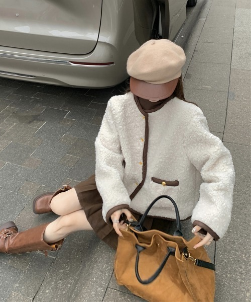 gossip!ロサンゼルス ジャケット テーラードジャケット Y2K ボア