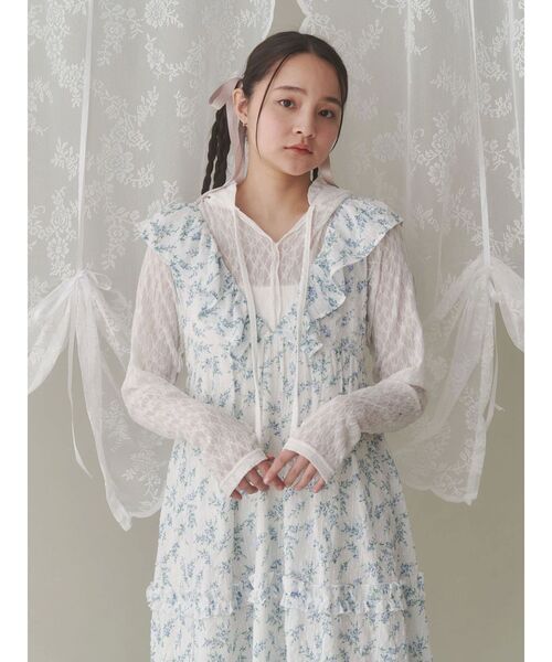 merry jenny ワンピース flower frillワンピース : ZOZOTOWN