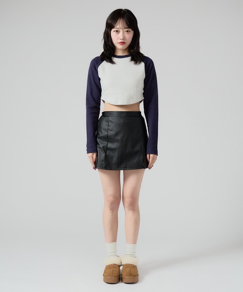 Chick tシャツ Ragran Short L/S Tee / ショート丈ラグランTシャツ