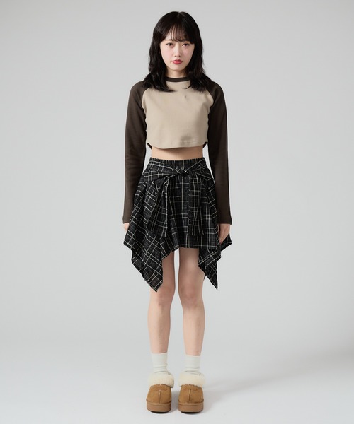 Chick tシャツ Ragran Short L/S Tee / ショート丈ラグランTシャツ