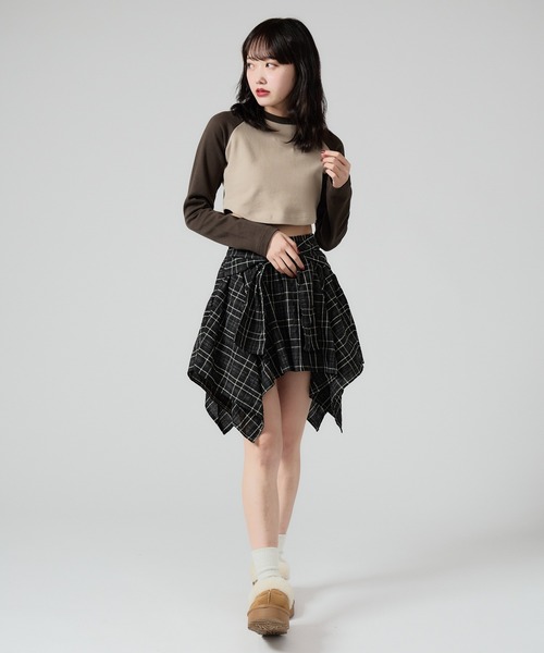 Chick tシャツ Ragran Short L/S Tee / ショート丈ラグランTシャツ