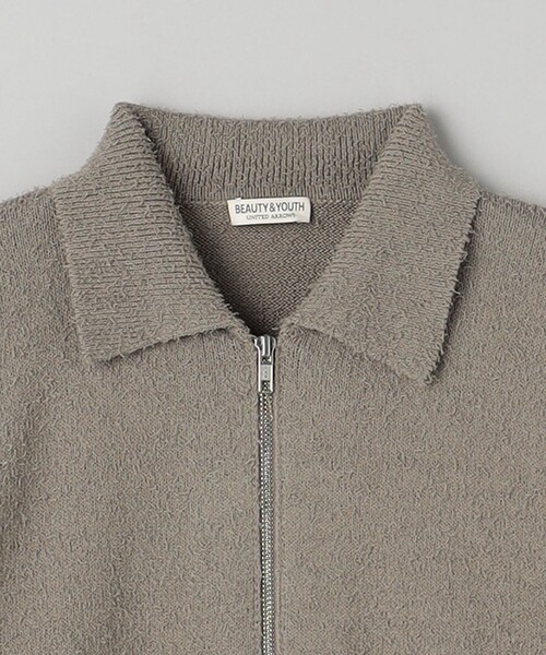 BEAUTY&amp;YOUTH UNITED ARROWS - BEAUTY&amp;YOUTH別注Americana ワイドカーディガン　ダークグレー BEAUTY&YOUTH UNITED ARROWS｜<LACOSTE for BEAUTY&YOUTH> 1
