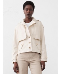 未使用BANANA REPUBLIC ショートトレンチコート セール】ショート トレンチコート（トレンチコート）｜BANANA