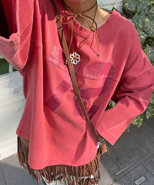 tシャツ 「HELLO.SANFRANCISCO/ハローサンフランシスコ」ピグメントロゴTEE レディース HELLO.SANFRANCISCO tシャツ 「HELLO.SANFRANCISCO/ハロー