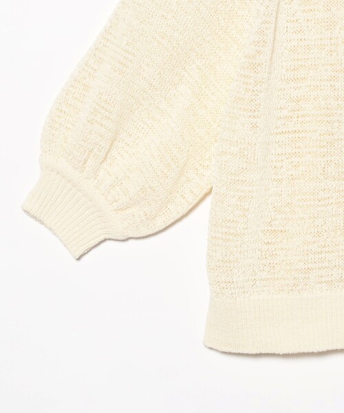 Demi-Luxe BEAMS ニット セーター 針抜き パフスリーブ プル