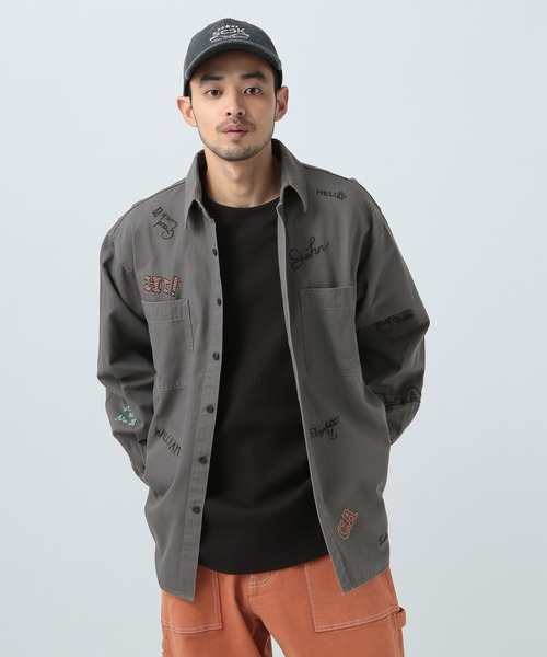 BAYFLOW（ベイフロー） シャツ 「遊び心がかわいい」落書き刺繍シャツ